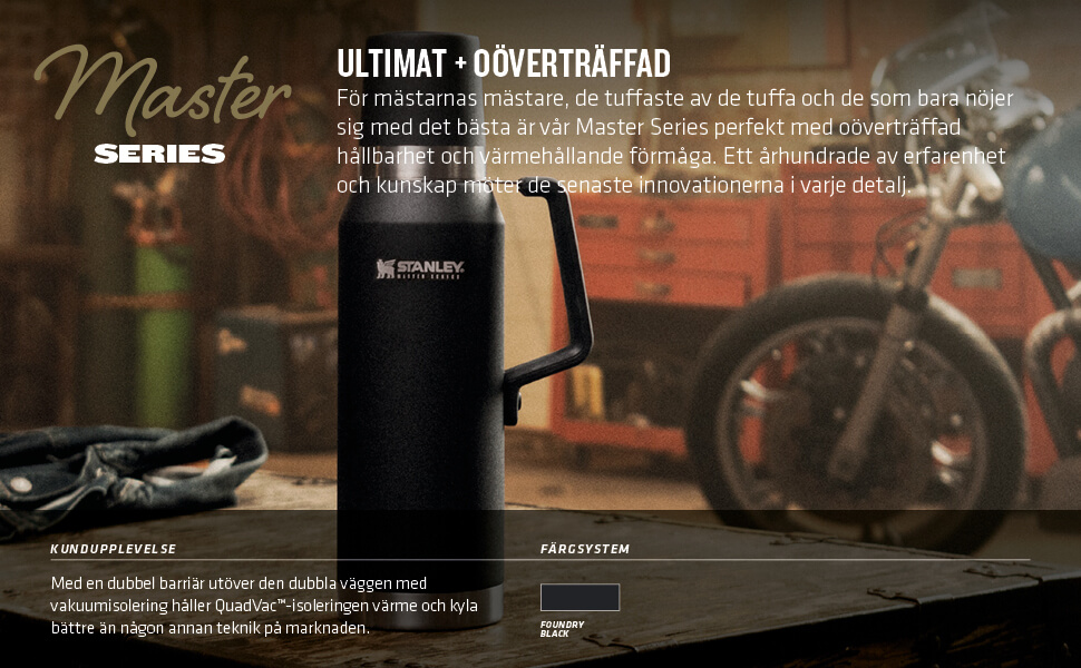 Stanley - Master Unbreakable Thermal Bottle 1.3L - Foundry Black Termos